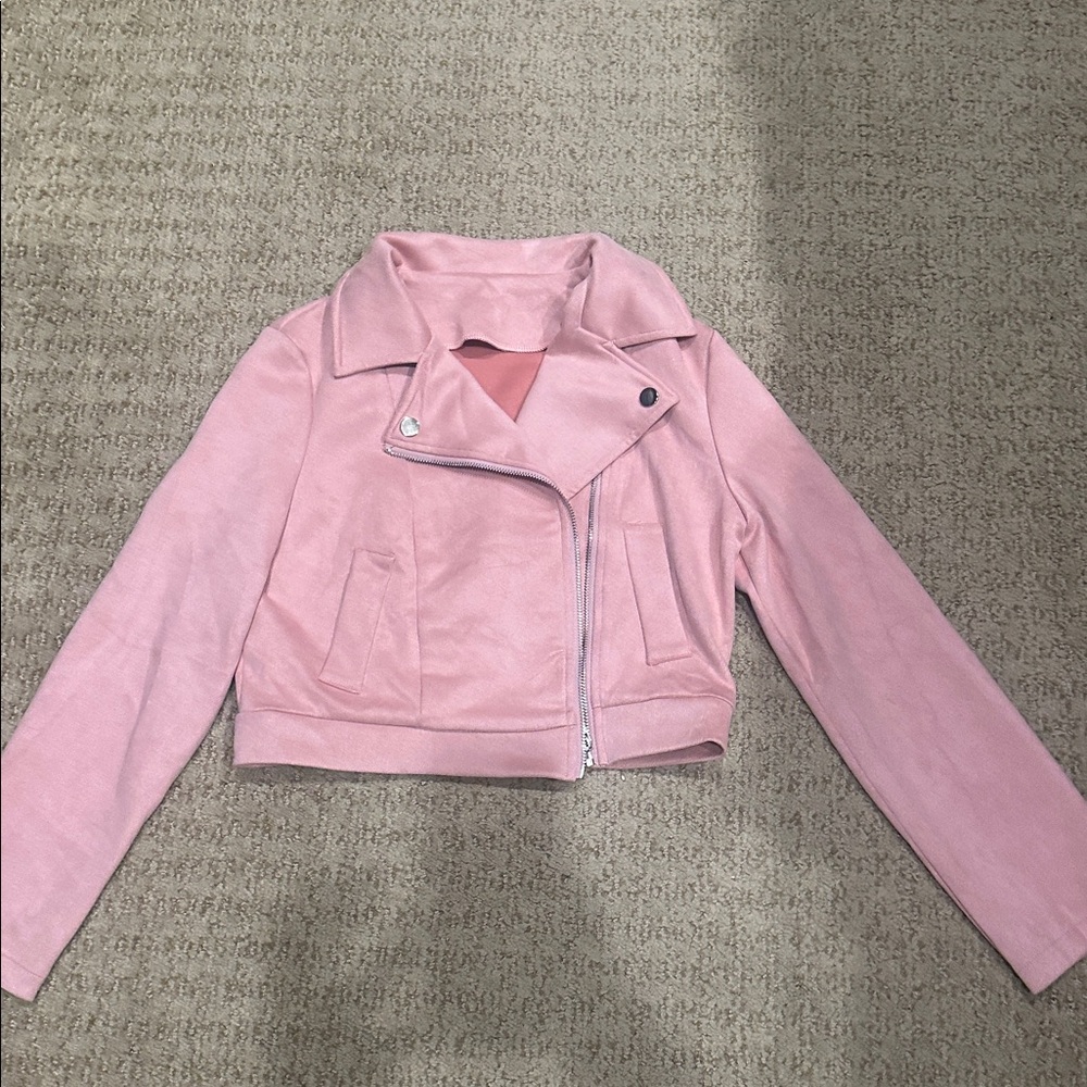 SHEIN Pink Cropped Jacket